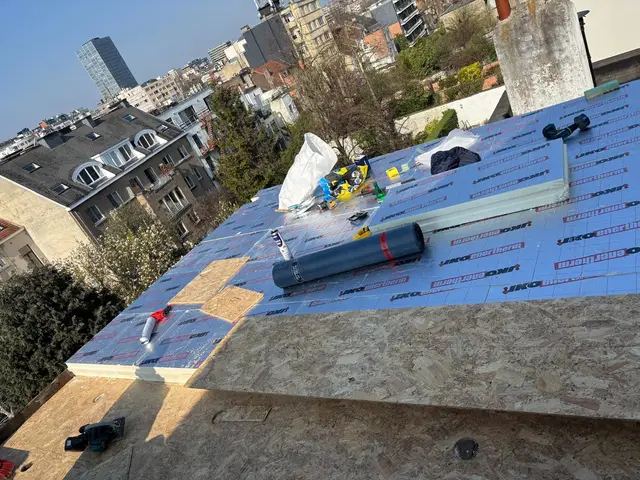Chantier de toiture réalisé par Entreprise Silva