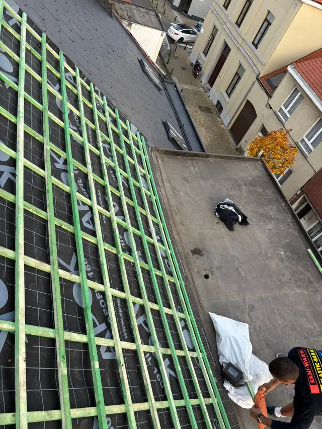 Chantier de toiture réalisé par Entreprise Silva