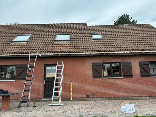 Chantier de toiture réalisé par Entreprise Silva