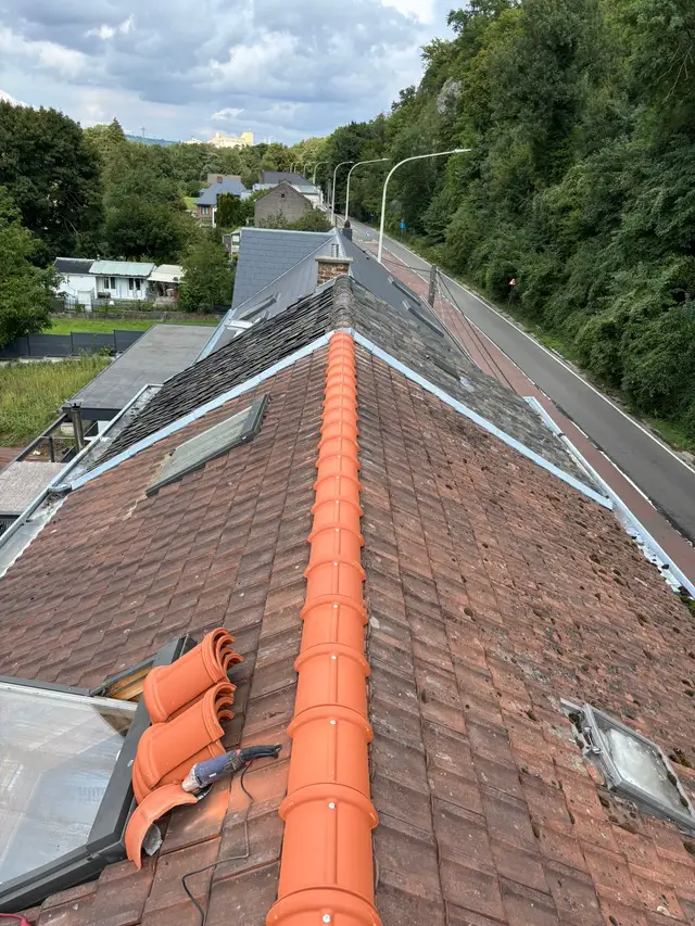 Chantier de toiture réalisé par Entreprise Silva