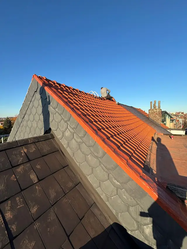 Chantier de toiture réalisé par Entreprise Silva